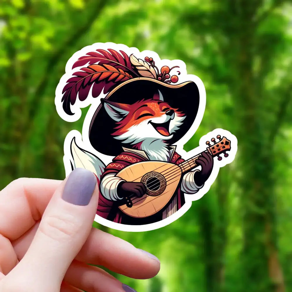 Bard Fox Sticker - Toys & Gifts