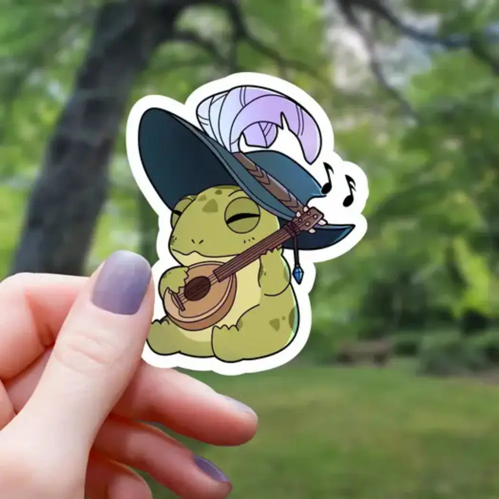 Bard Frog Sticker - Gifts