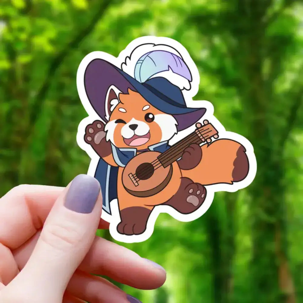 Bard Red Panda Sticker - Toys & Gifts