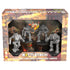 Battletech miniature force pack illician lancers command lance set with detailed grey and red armored mechanical figures in rugged box