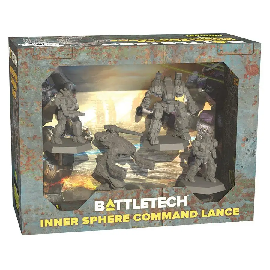 BattleTech Miniature Force Pack - Inner Sphere Command Lance - Miniatures Games