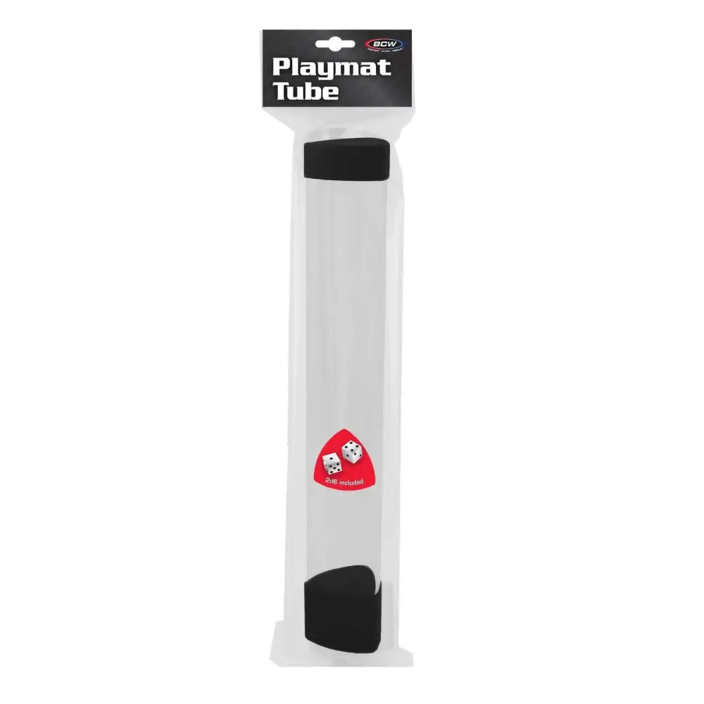 BCW Playmat Tube with Dice Cap - Black - Card Games