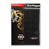 Black BCW side loading 18-pocket pro pages card protector with gold dragon design holds 180 cards