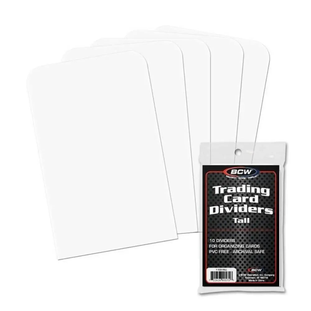 BCW Trading Card Dividers - Vertical Tall (10ct) Card Storage BCW   