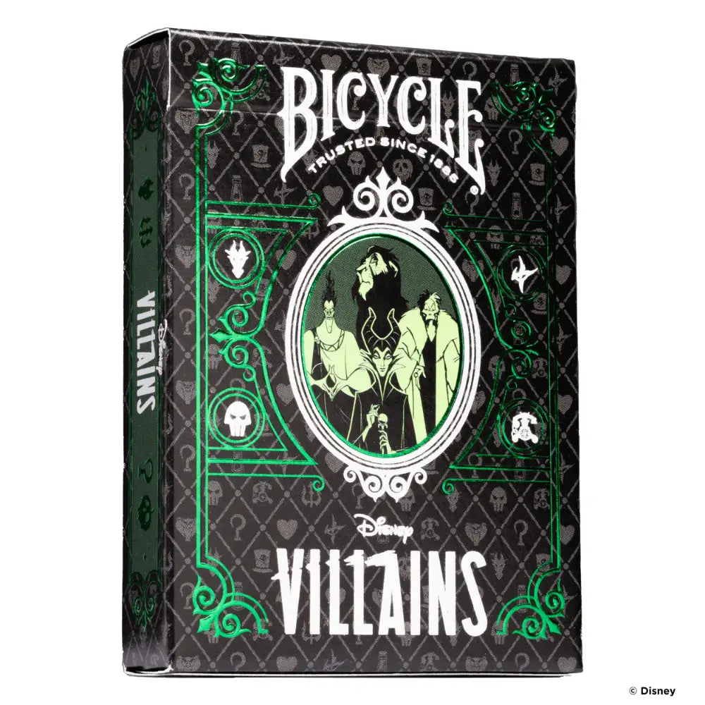 Bicycle Disney Villains Playing Cards - Green - Board Games
