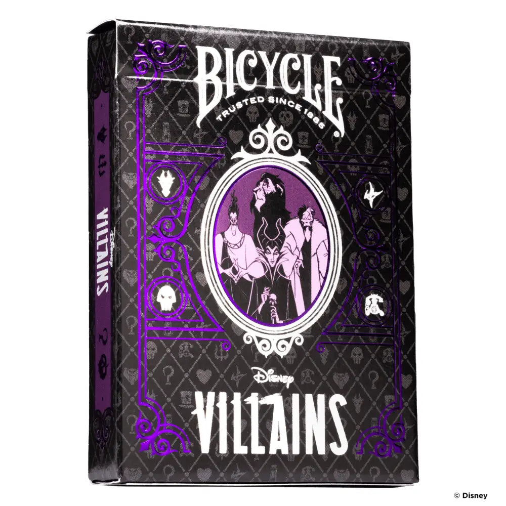 Bicycle Disney Villains Playing Cards - Purple - Board Games