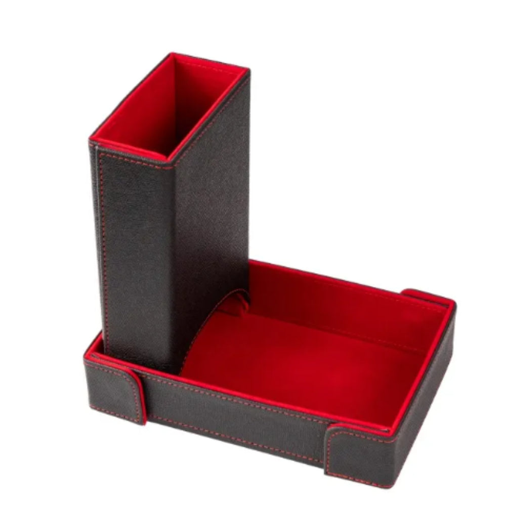 Black Leather Dice Tower