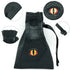 Black Leatherette Eye Dice Bag - Dice & Dice Supplies