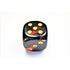 Block of Bludgeoning 50mm D6 w/Pips - Gemini Black-Red w/Gold - Dice & Dice Supplies