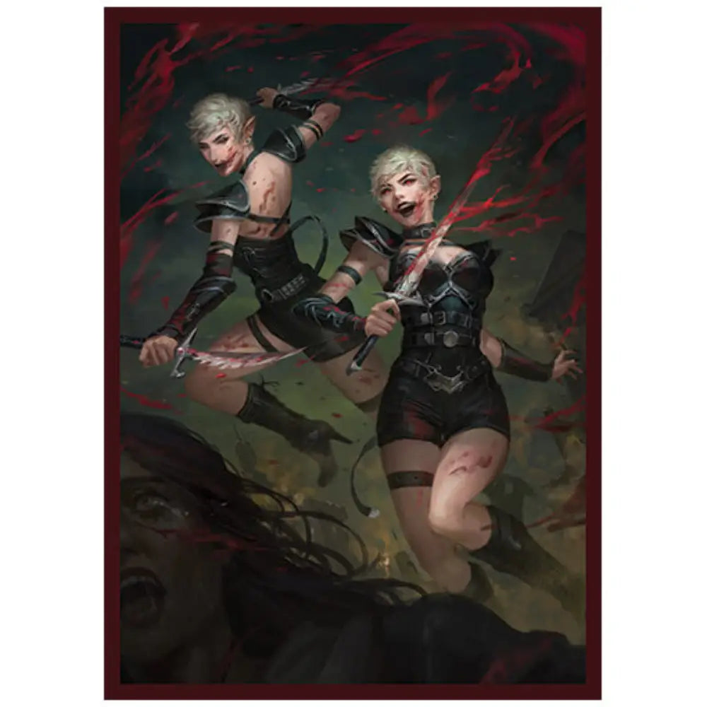 Blood-Crazed Twins Matte Sleeves (100) - Card Games