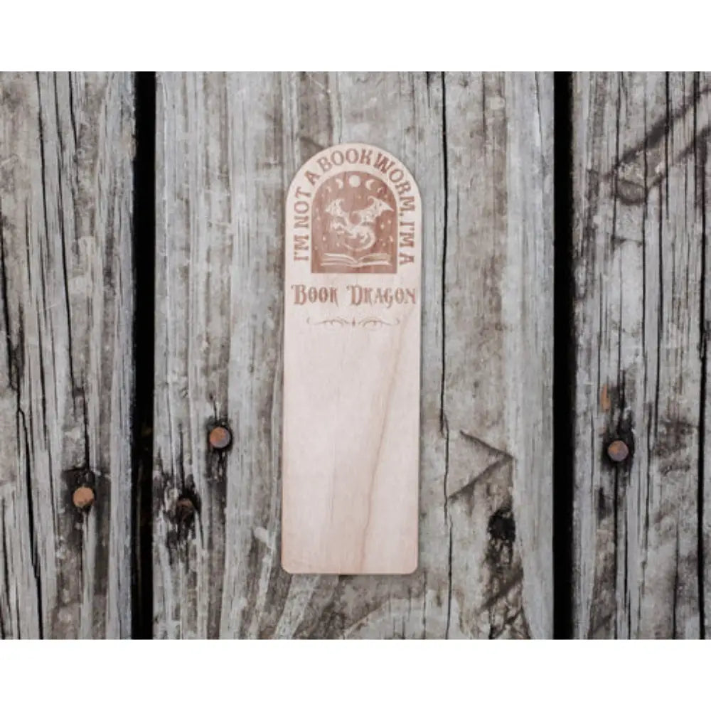 Book Dragon Wooden Bookmark - Gifts