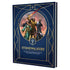 Deep blue hardcover book with gold foil and three fantasy characters on the cover brandon sandersons cosmere rpg roshar pack box set
