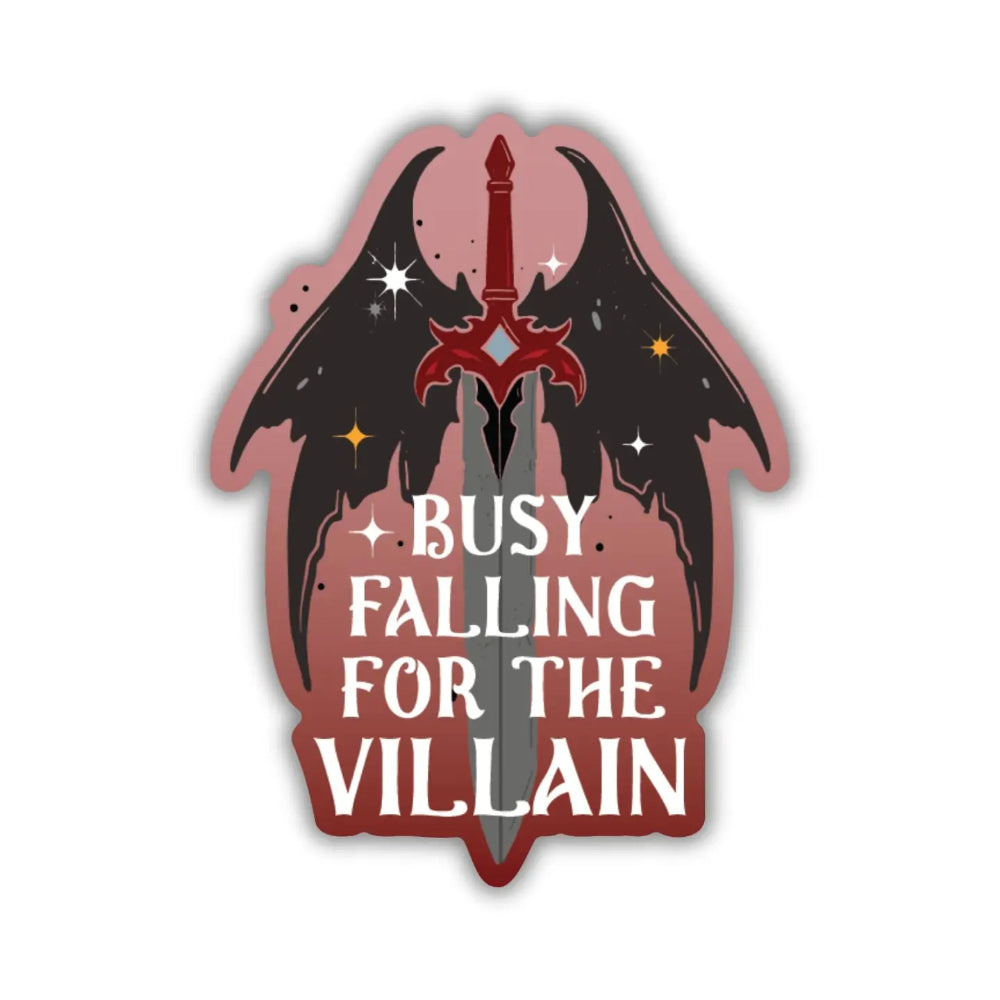 Busy Falling for the Villain Sticker - Gifts