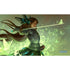 A fantasy illustration of a female warrior in dark green armor with butterfly wings holding a sword for butterfly sword by sandra playmat
