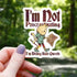 Cat Doing Side Quests Sticker - Gifts