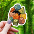 Cat Hiding in Polyhedral Dice Sticker - Toys & Gifts