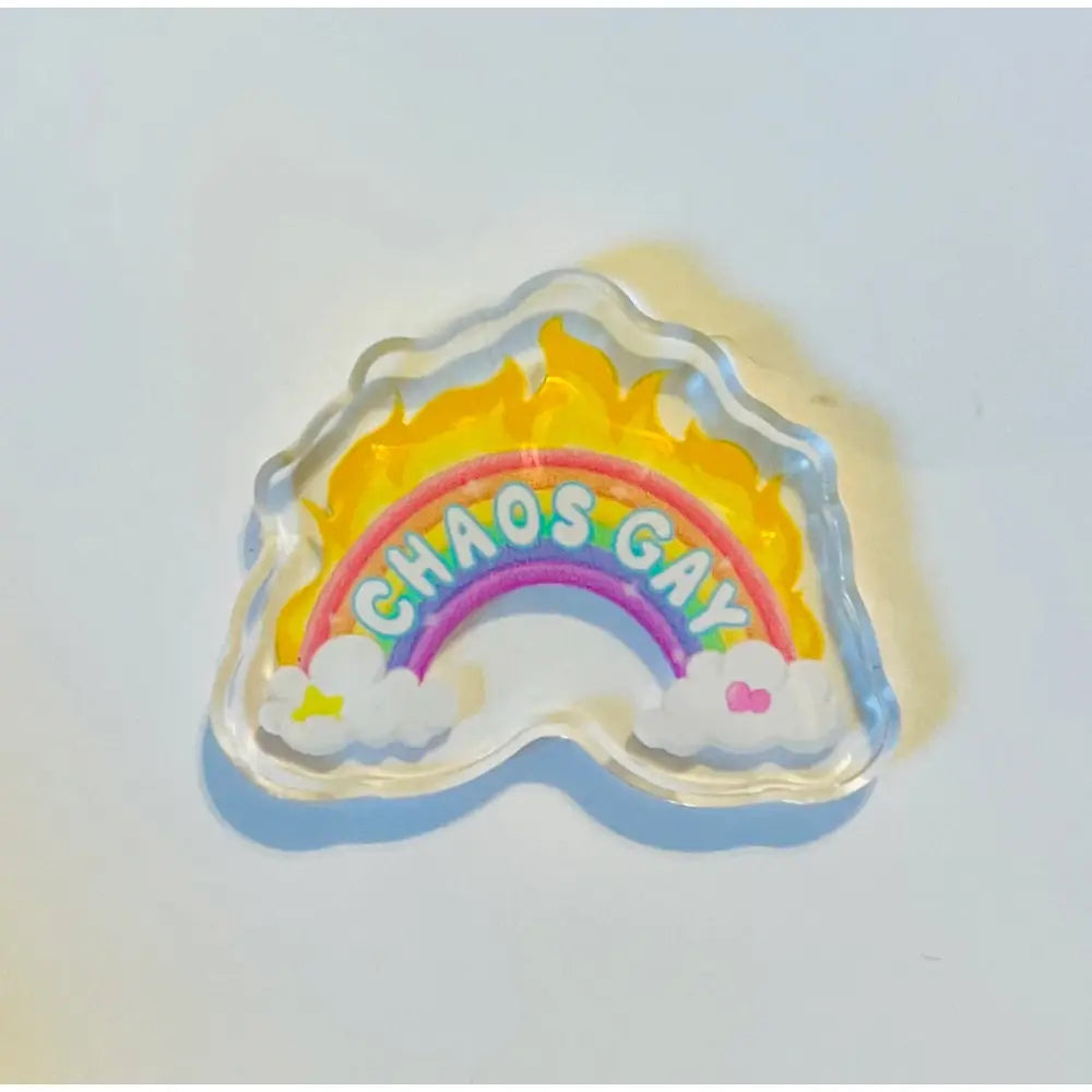 Chaos Gay Acrylic Pin - Toys & Gifts