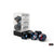 Chessex Brush Dark Side w/Blue - Polyhedral (D&D) Dice Set (7) - Dice & Dice Supplies