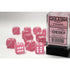 Chessex Frosted Pink w/White - 16mm d6 Dice Block (12) OOP - Dice & Dice Supplies