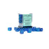 Chessex Gemini Luminary Blue-Blue w/Light Blue - 12mm d6 Dice Block (36) - Dice & Dice Supplies