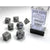 Chessex Opaque Dark Grey w/Black Dice & Dice Supplies Chessex Polyhedral (D&D) Dice Set (7)  