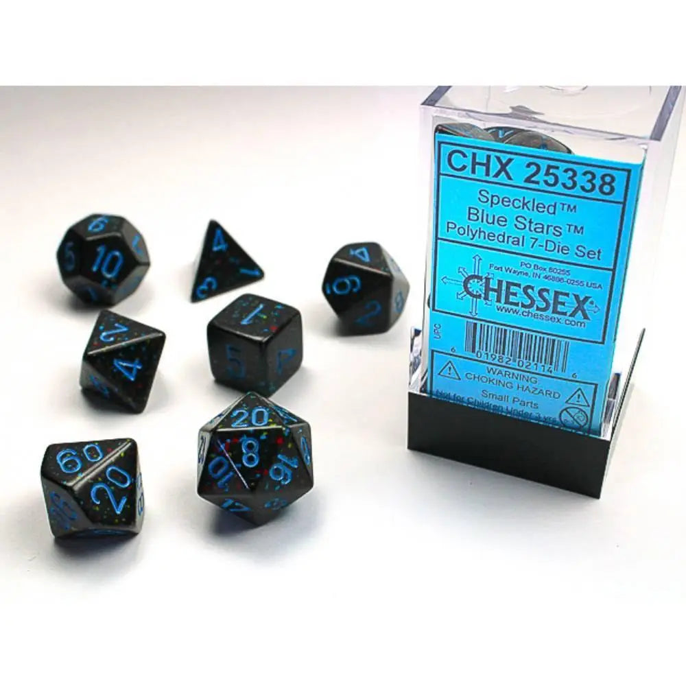 Chessex Speckled Blue Stars Dice & Dice Supplies Chessex Polyhedral (D&D) Dice Set (7)  