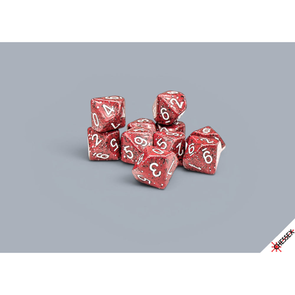 Chessex Speckled Lava Stone - d10 Dice Set (10) - Dice & Dice Supplies