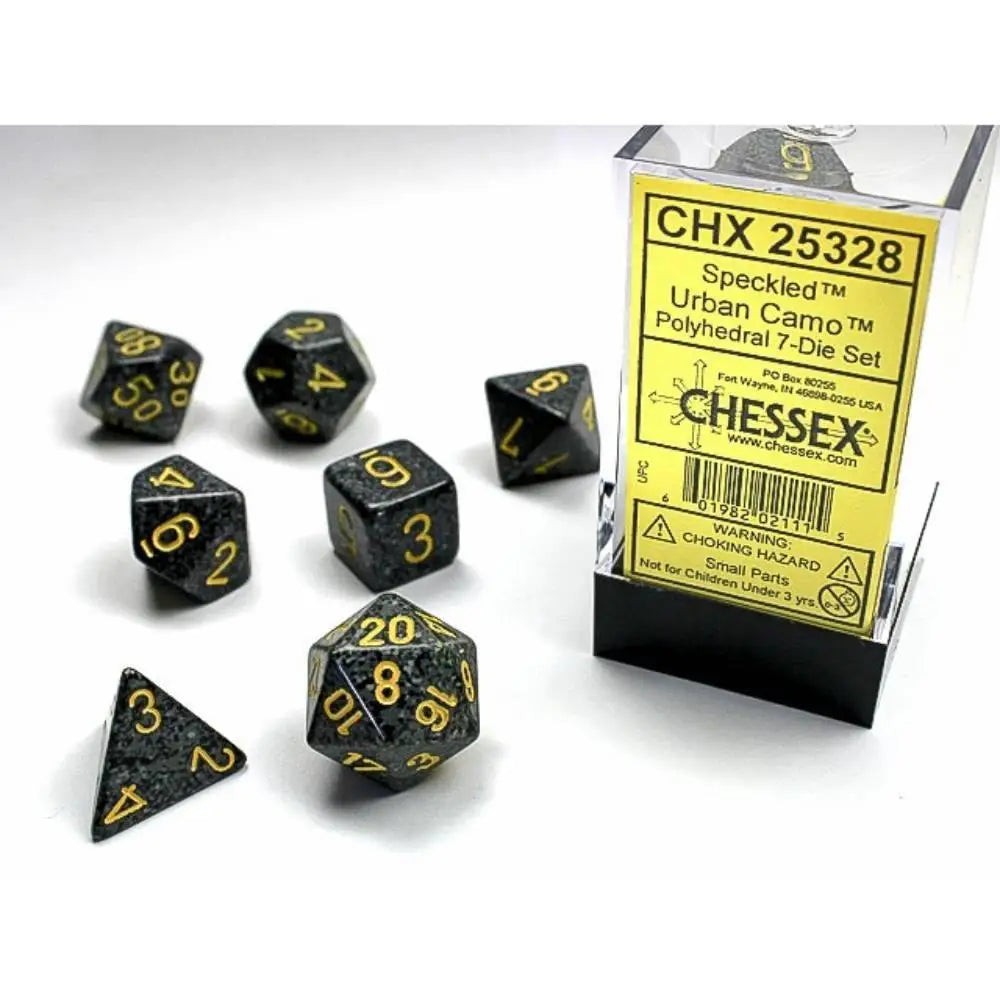 Chessex Speckled Urban Camo Dice & Dice Supplies Chessex Polyhedral (D&D) Dice Set (7)  