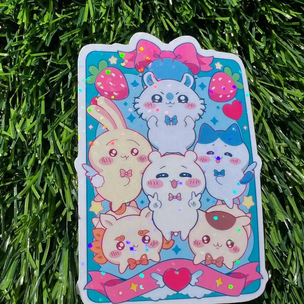 Chiika Friends Holographic Sticker - Gifts