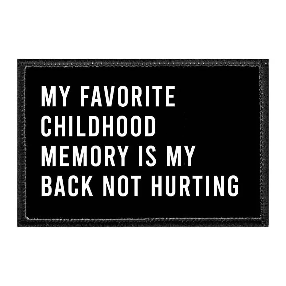 Childhood Memory Removable Velcro Patch - Toys & Gifts