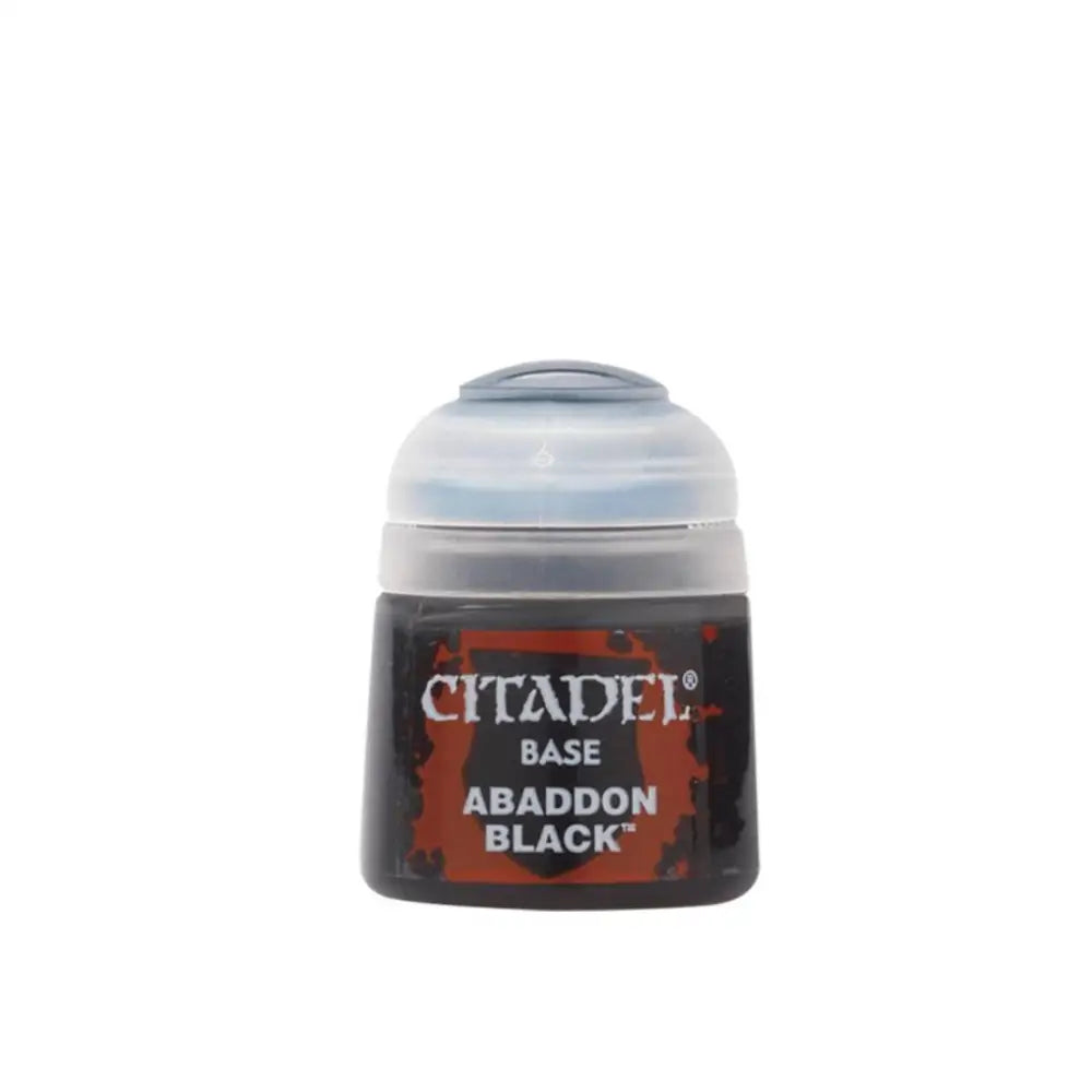 Citadel Base Paints Abaddon Black (12ml) Paint & Tools Games Workshop   