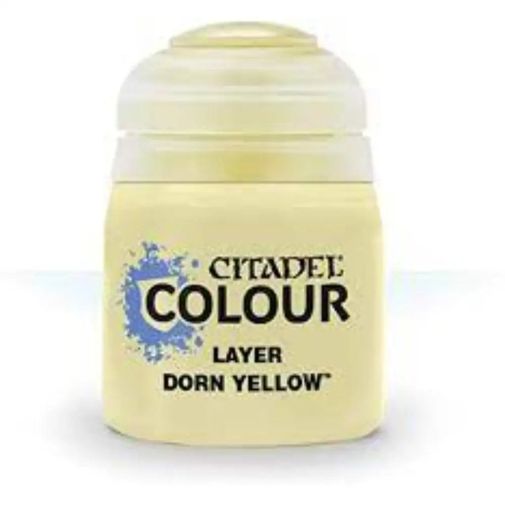 Citadel Layer Paints Dorn Yellow (12ml) Paint & Tools Games Workshop   
