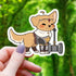 Cleric Dog Sticker - Toys & Gifts