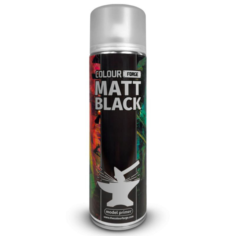 Colour Forge Spray Matt Black (500mL) - Paint & Tools