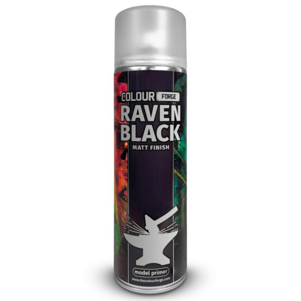 Colour Forge Spray Raven Black (500mL) - Paint & Tools