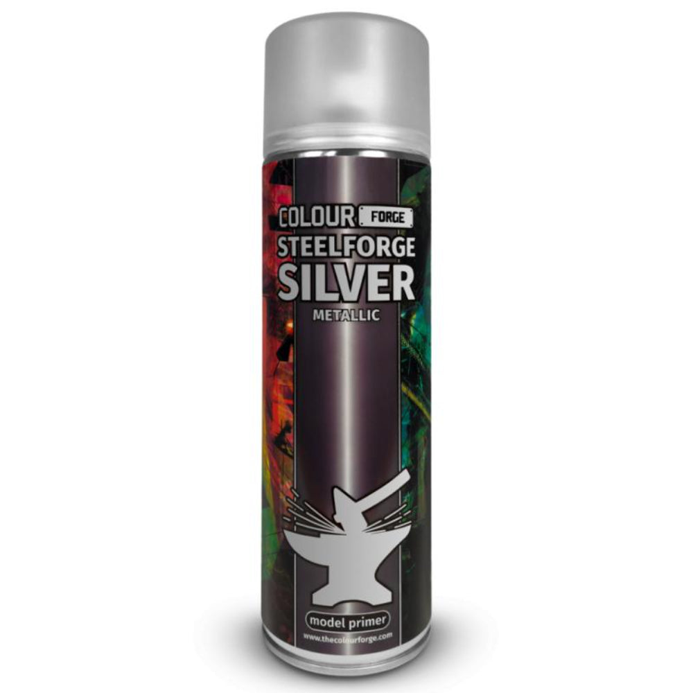 Colour Forge Spray Steelforge Silver (500mL) - Paint & Tools