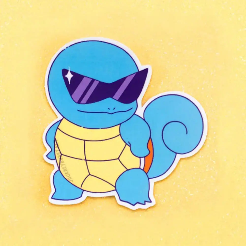 Cool Water Turtle Sticker - Gifts