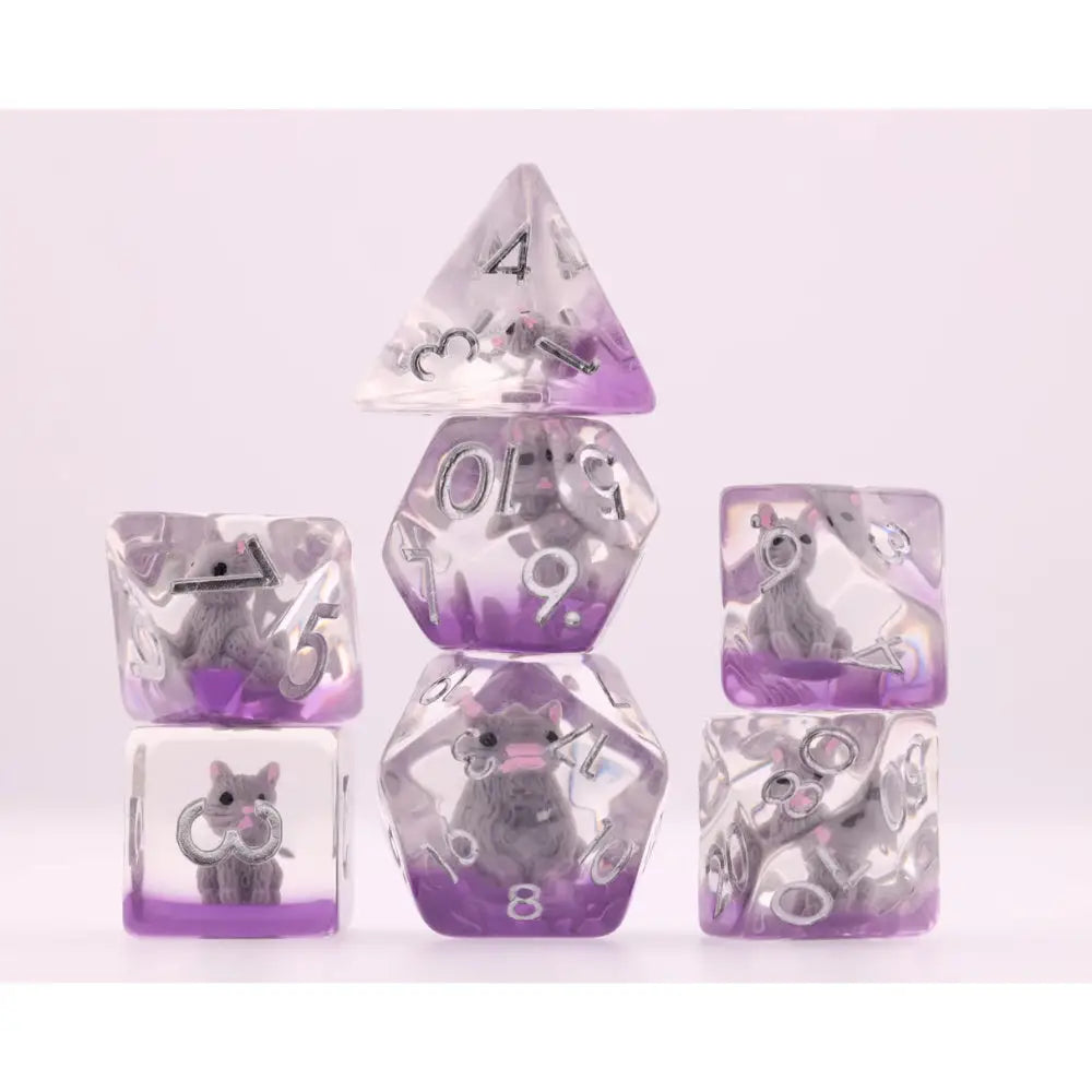 Cozy Cat Polyhedral (D&D) Dice Set (7) - Dice & Dice Supplies