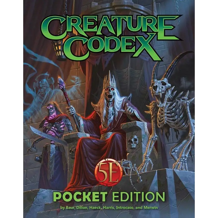 Creature Codex for 5th Edition (Pocket Edition) - Roleplaying Games