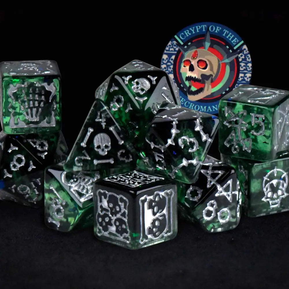 Crypt of the Necromancer Polyhedral (D&D) Dice Set (11) - Dice & Dice Supplies