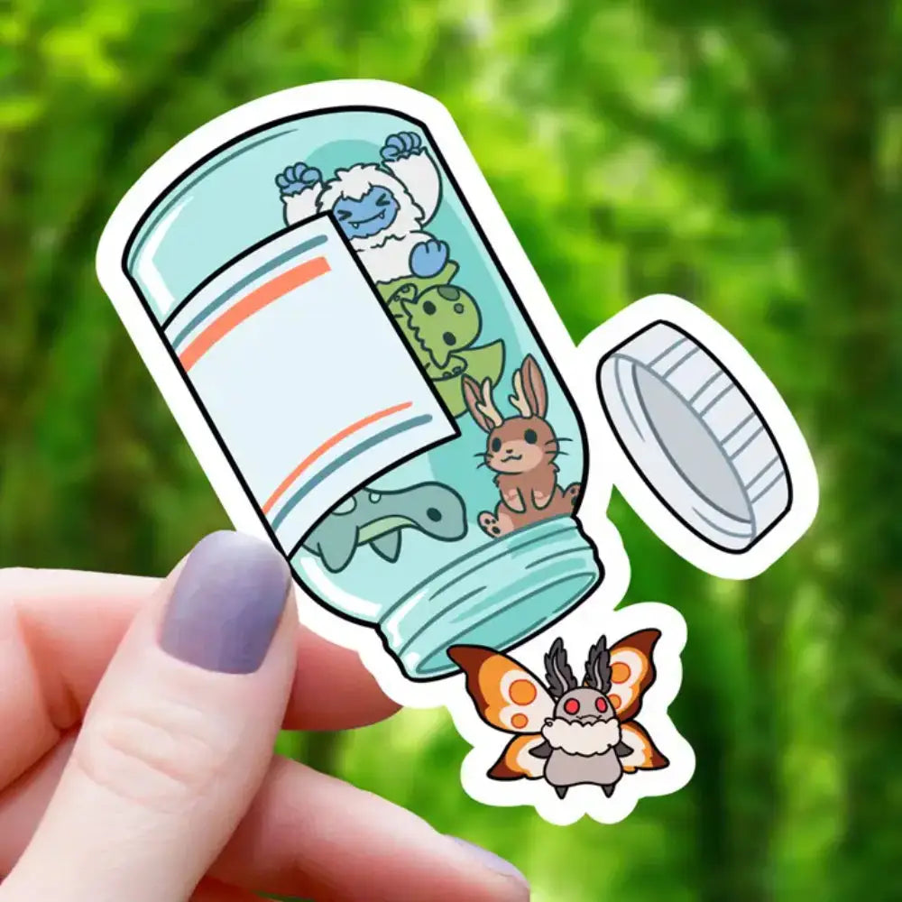 Cryptid Monster Medicine Sticker - Toys & Gifts