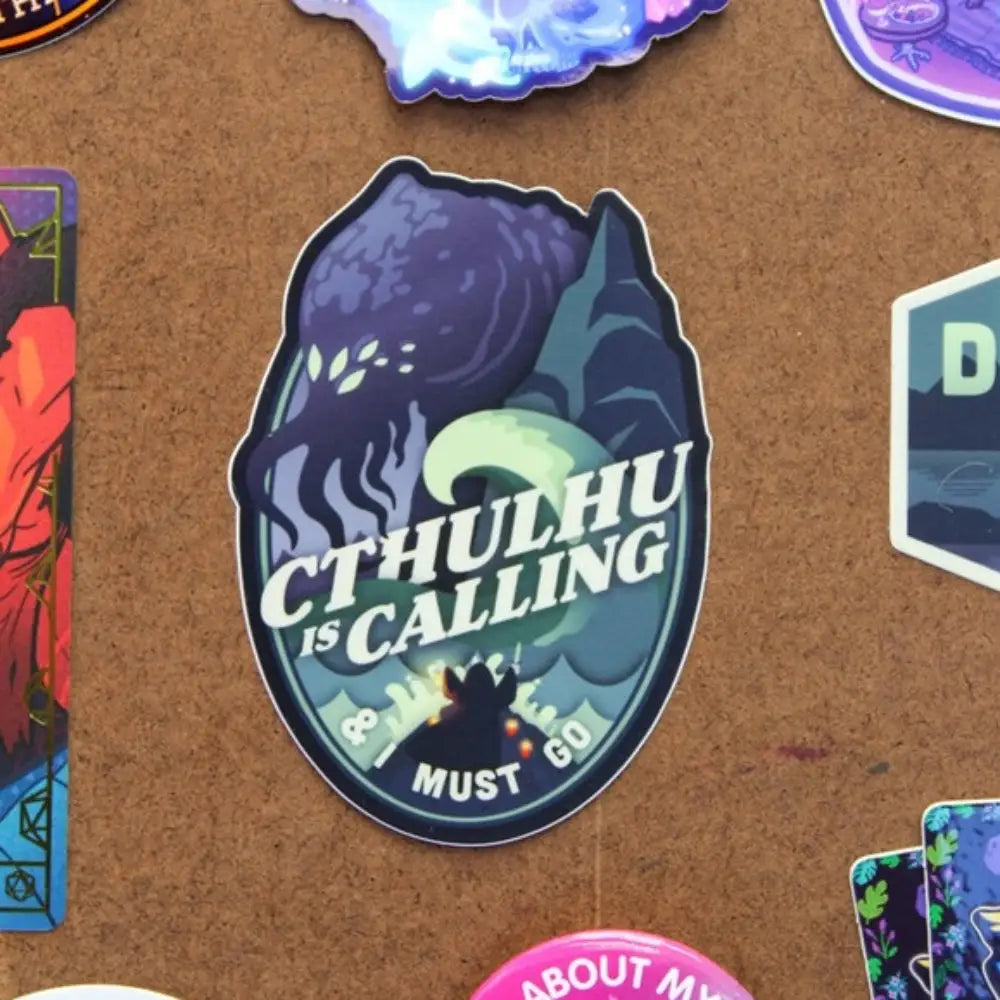Cthulhu Is Calling Sticker - Gifts