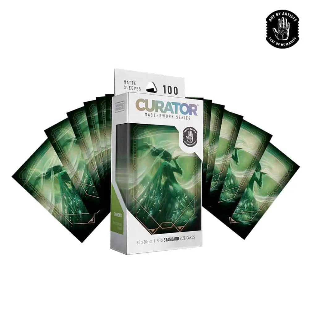Orange Nebula Curator Masterworks Currents Sleeves (100) - Card Games