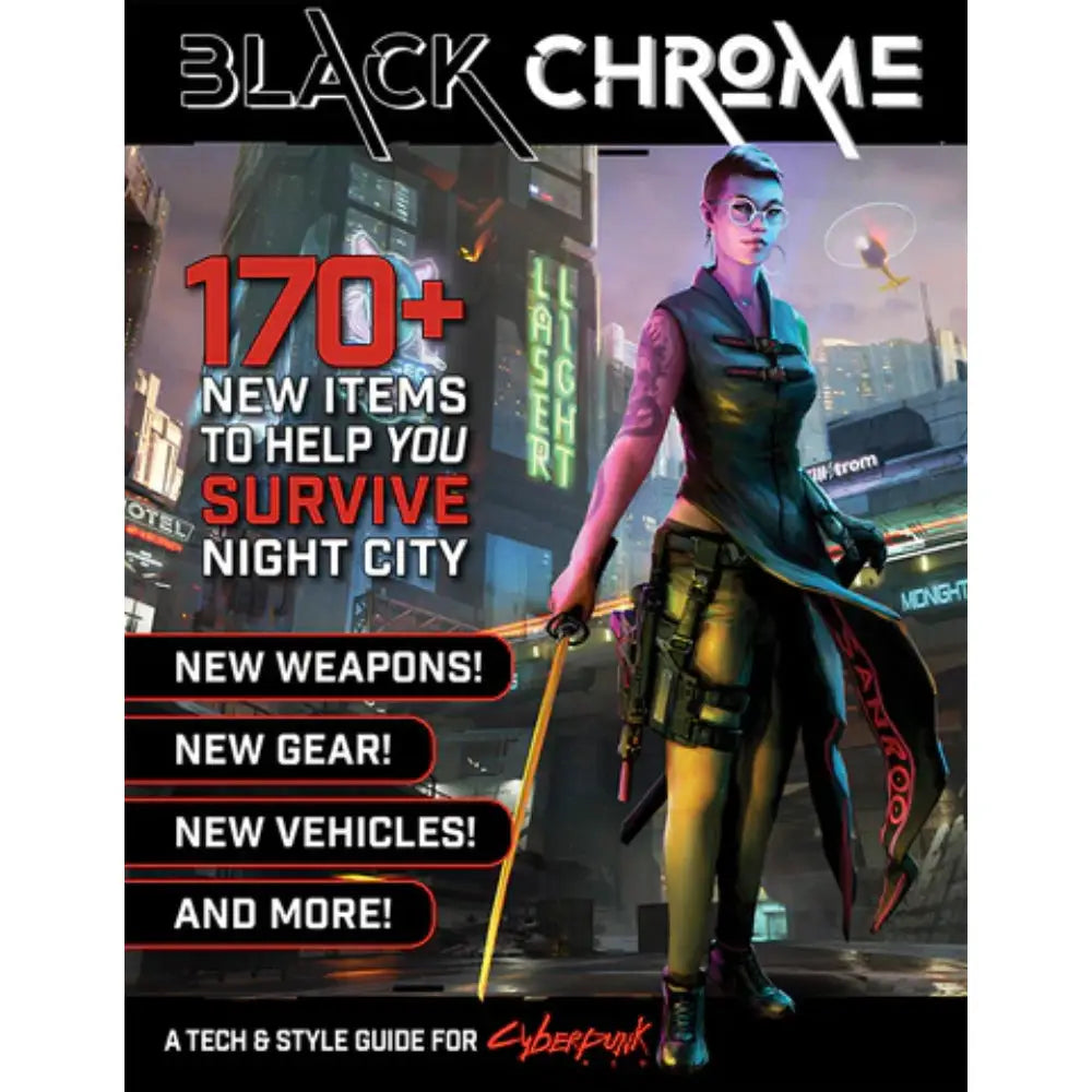 Cyberpunk Red RPG: Black Chrome Tech and Style Guide Other RPGs & RPG Accessories R Talsorian Games   