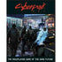 Cyberpunk red rpg core rulebook box art featuring a glowing blue cybernetic woman and a neon-lit city street background