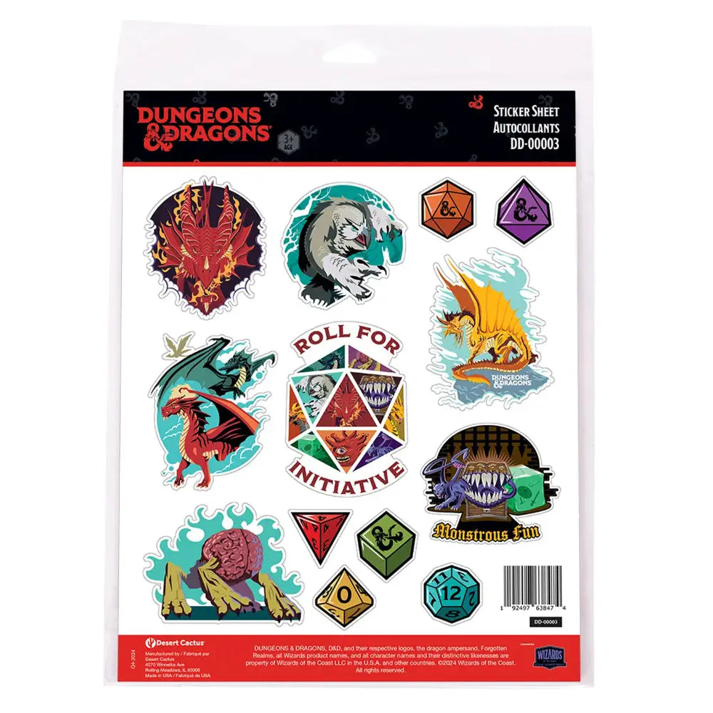 D&D Sticker Sheet - Sheet 3 - Toys & Gifts
