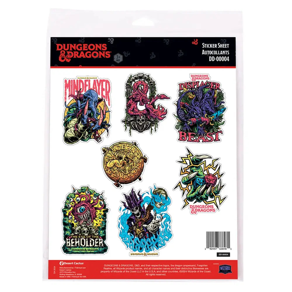D&D Sticker Sheet - Sheet 4 - Toys & Gifts