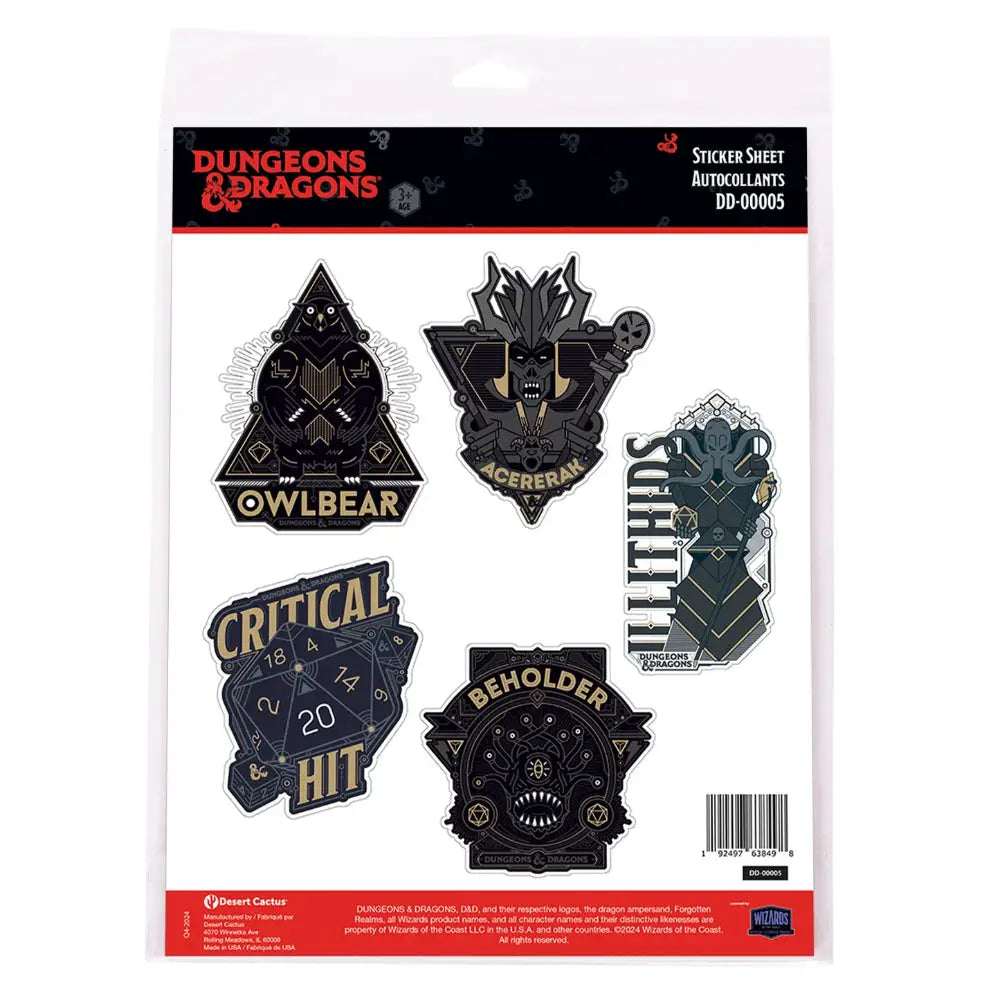D&D Sticker Sheet - Sheet 5 - Toys & Gifts