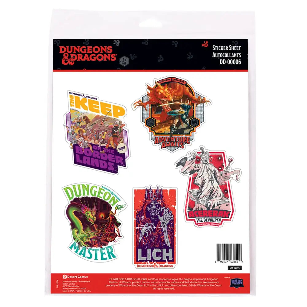 D&D Sticker Sheet - Sheet 6 - Toys & Gifts