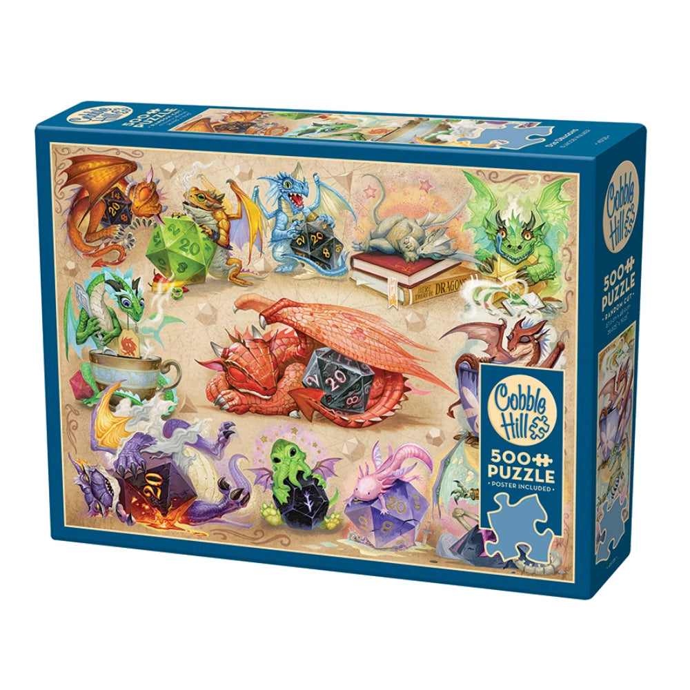 D20 Dragons by Jacob Walker Puzzle - Gifts